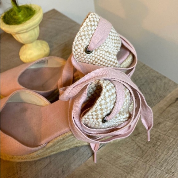 XX SOLD XX Soludos lace up pink espadrilles sz7 - Picture 5 of 5